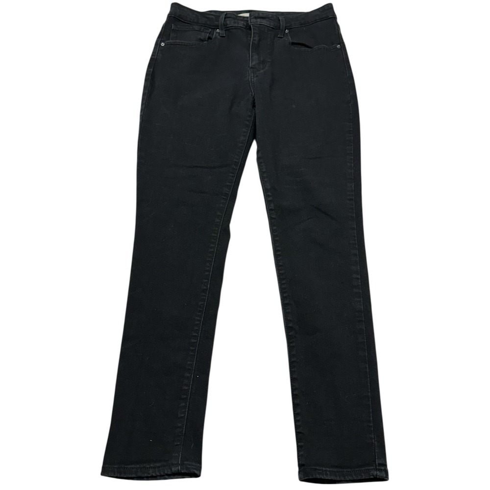 Levis 721 High Rise‎ Skinny Jeans Womens Black Stretch Denim - Picture 2 of 13